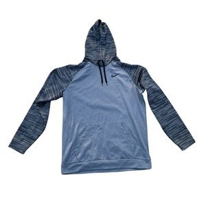 Nike Therma DRI-FIT Pullover Hoodie Mens 2XLT Grey/Black Sweatshirt Activewear